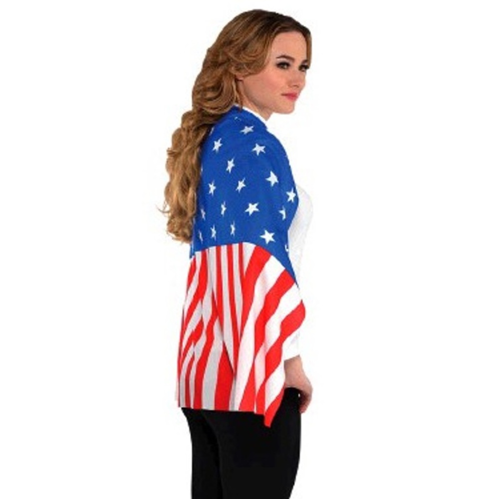 Halloween American Flag Cape Costume